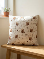 Sierkussen Beige Polyester Eekhoorn