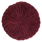 Kanan Velvet kussen bordeaux dia40x10cm