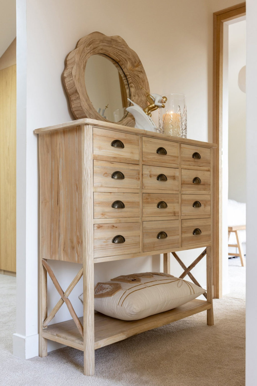 J-Line kast Chamonix - dennenhout - naturel