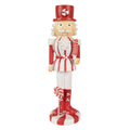 Kerstdecoratie Beeld Notenkraker 23 cm Rood Wit Polyresin Kerstfiguren