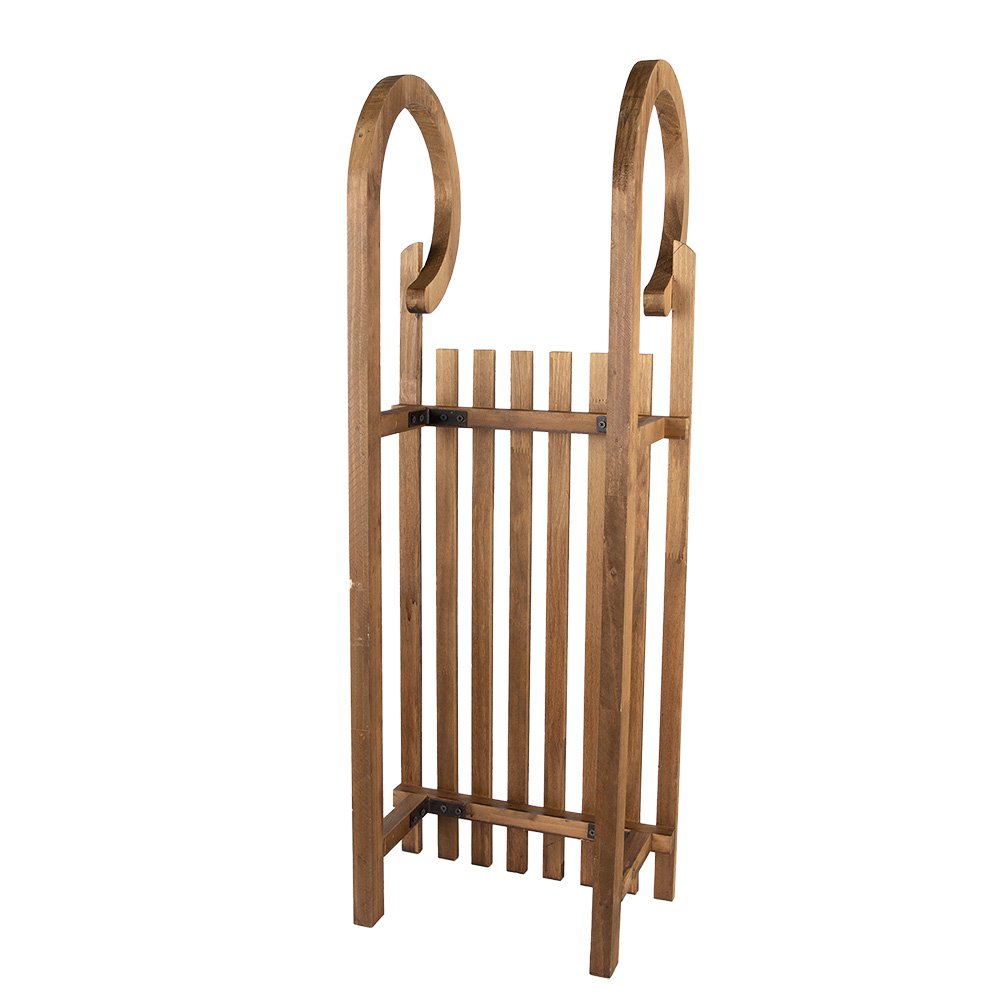 Decoratie Slee 100x37x27 cm Bruin Hout