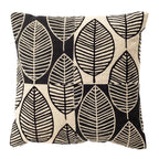 Nederlands decor dakota - kussen 45x45 cm - raaf - zwart