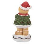 Kerstdecoratie Beeld 9x8x16 cm Bruin Polyresin