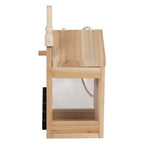 Vogelvoederhuisje 10x11x23 cm Bruin Hout