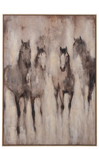 J-Line Schilderij paard - doek - beige