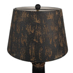 Tafellamp Ø 35x64 Bruin Zwart Hout Bureaulamp