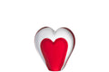 J-Line presse-papier Hart Staand - glas - rood