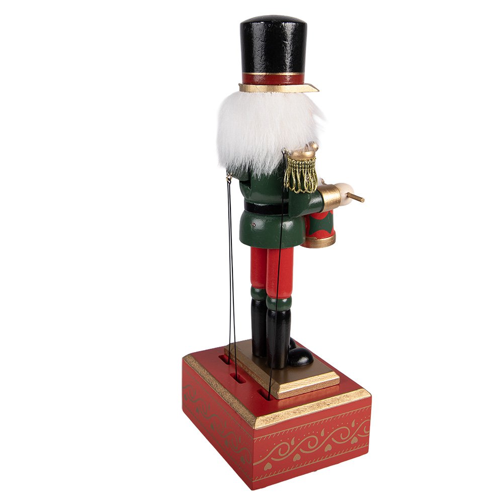 Muziekdoos Notenkraker 12x9x30 cm Rood Hout
