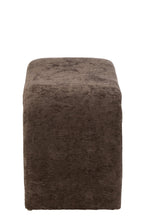 J-Line kruk N shape - textiel - donkerbruin