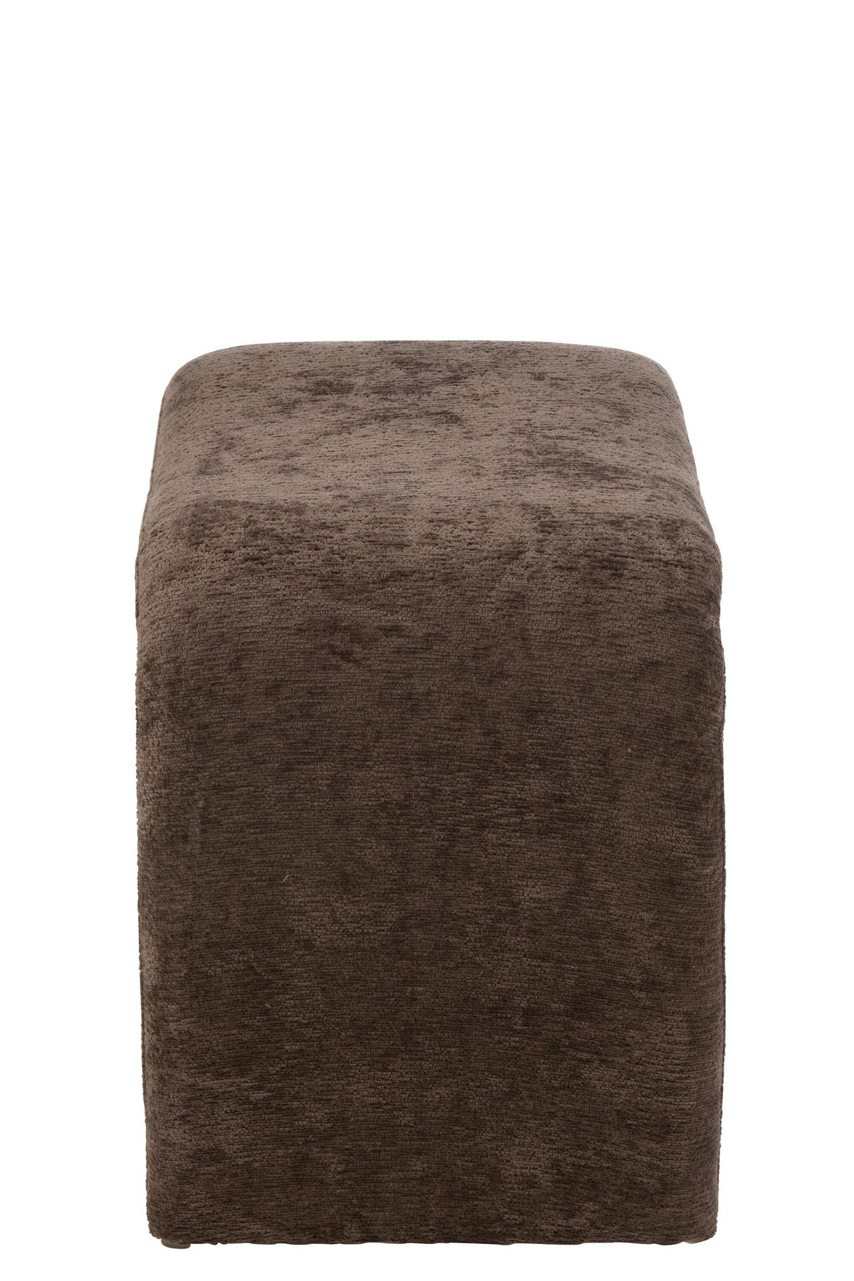 J-Line kruk N shape - textiel - donkerbruin