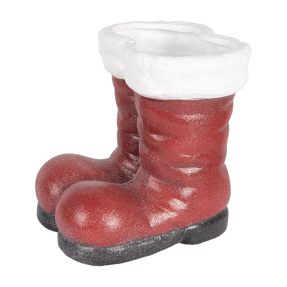 Kerstdecoratie Beeld Schoenen 22x22x23 cm Rood Terracotta