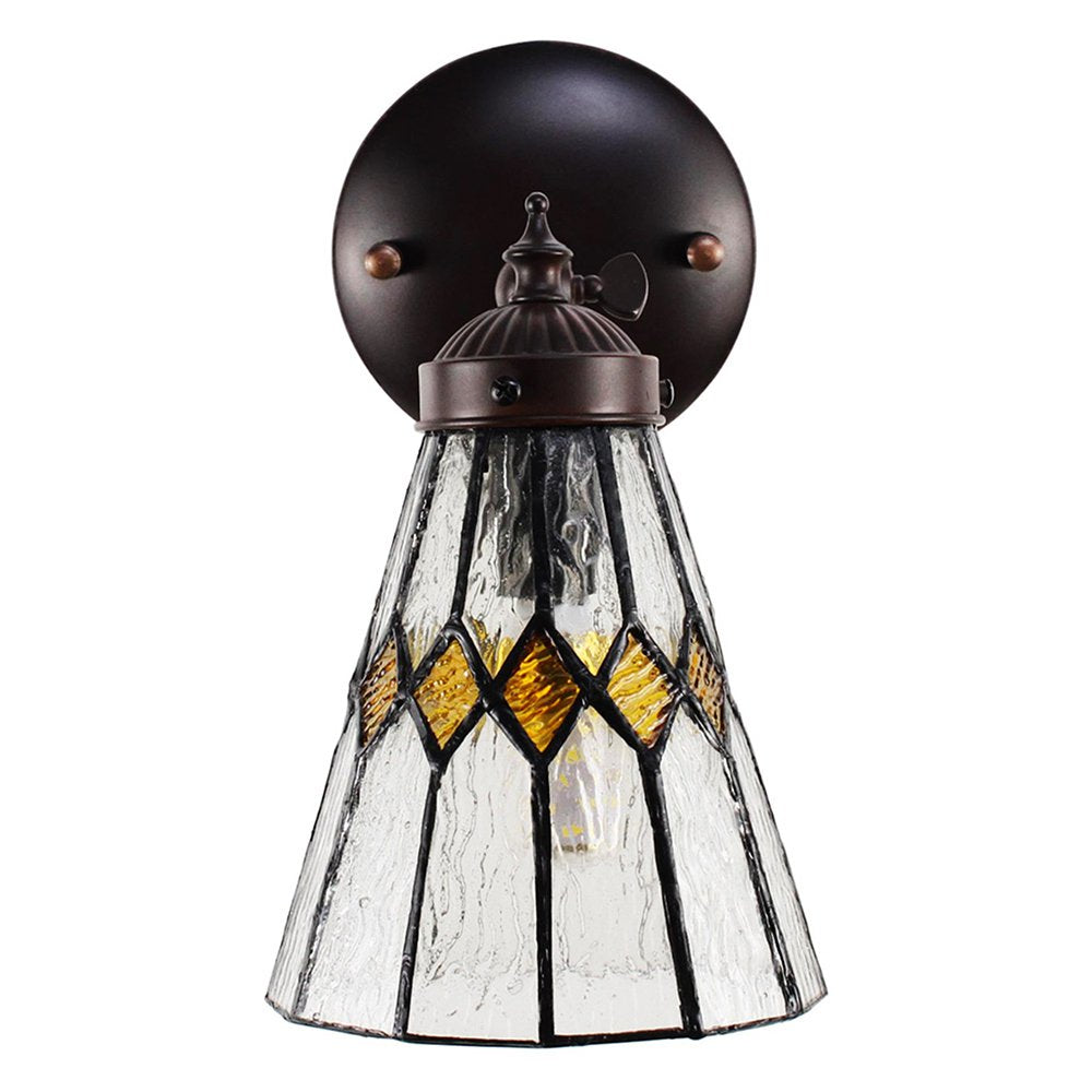 Wandlamp Tiffany 17x12x23 cm transparant Glas Muurlamp