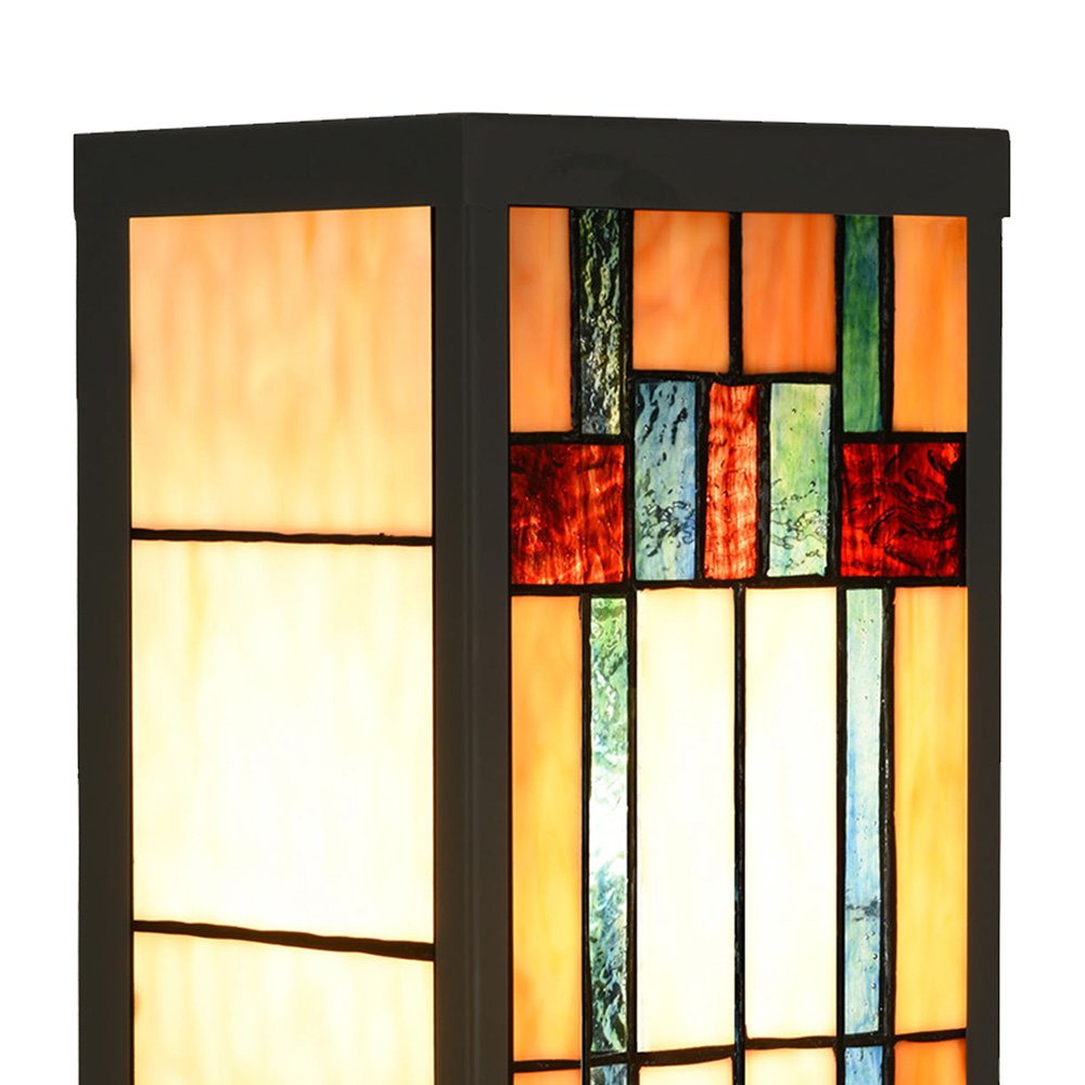 Wandlamp Tiffany 14x16x40 cm Beige Glas