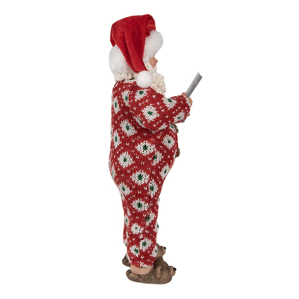 Beeld Kerstman 28 cm Rood Kunststof Beld Kerstmis