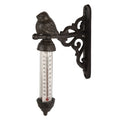 Thermometer Buiten 3x11x16 cm Bruin Metaal