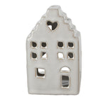Waxinelichthouder Huis 11 cm Beige Porselein