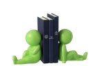J-Line boekensteun Marcel - keramiek - groen