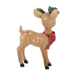 Kerstdecoratie Beeld Hert 9x5x14 cm Bruin Kunststof