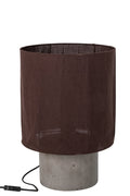 J-Line Tafellamp - cement - bruin - large