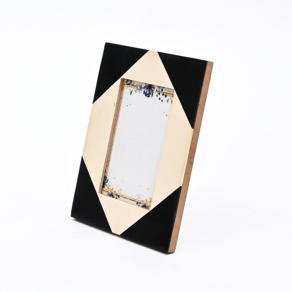 Geometrische harsfotolijst - Modern zwart-wit decor