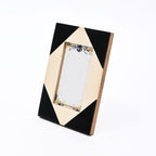 Geometrische harsfotolijst - Modern zwart-wit decor