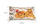Lumbaal katoenen kussen - Tiger Design - 35 x 60 cm