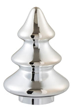 J-Line decoratie Kerstboom - glas - zilver - large