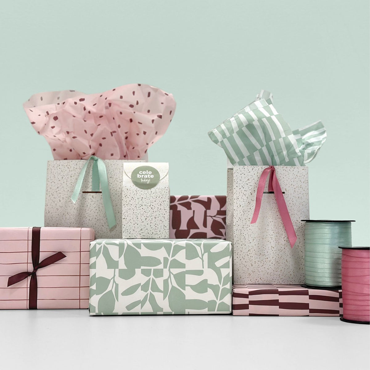 Abstract Botanics Fall '24- Rollen cadeaupapier - 10 stuks