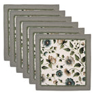 Servetten Katoen Set van 6 40x40 cm Beige Katoen