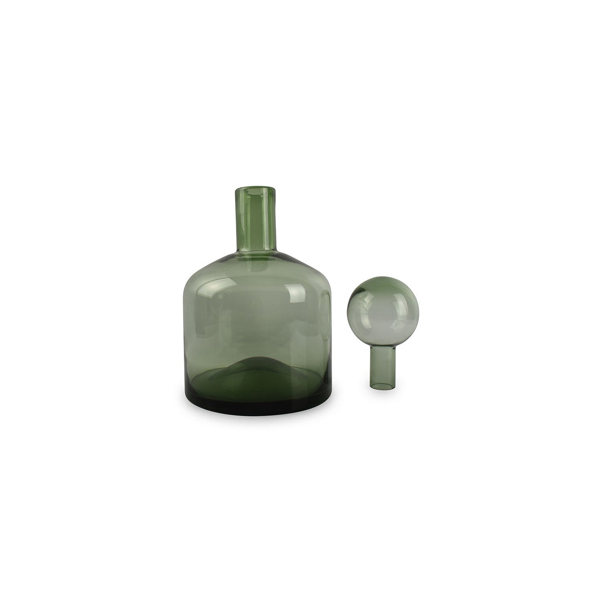 Vaas met deksel 22xH40,5cm groen Fera