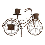Planthouder Fiets 107x35x70 cm Bruin Metaal