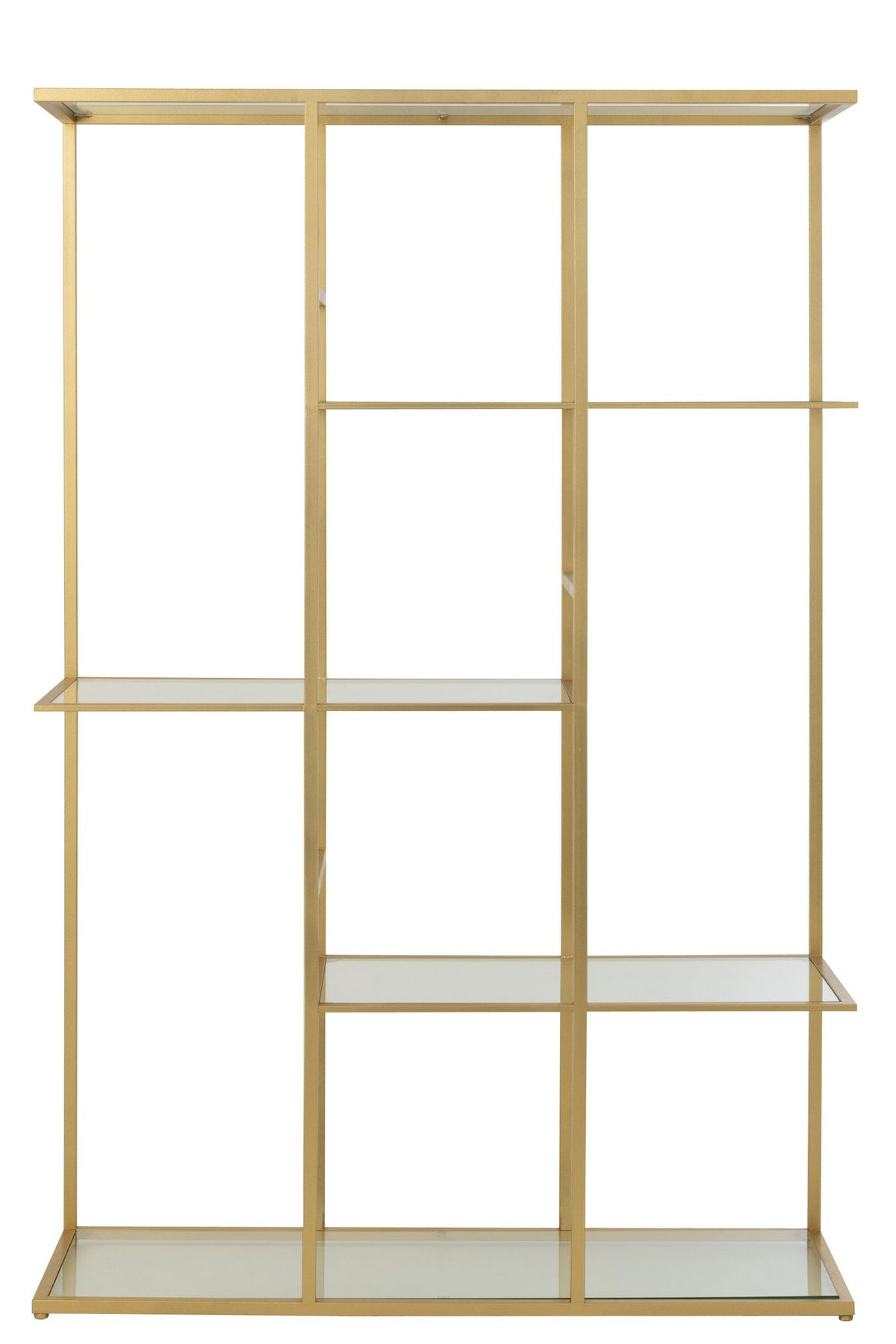 J-Line rek - ijzer/glas - goud