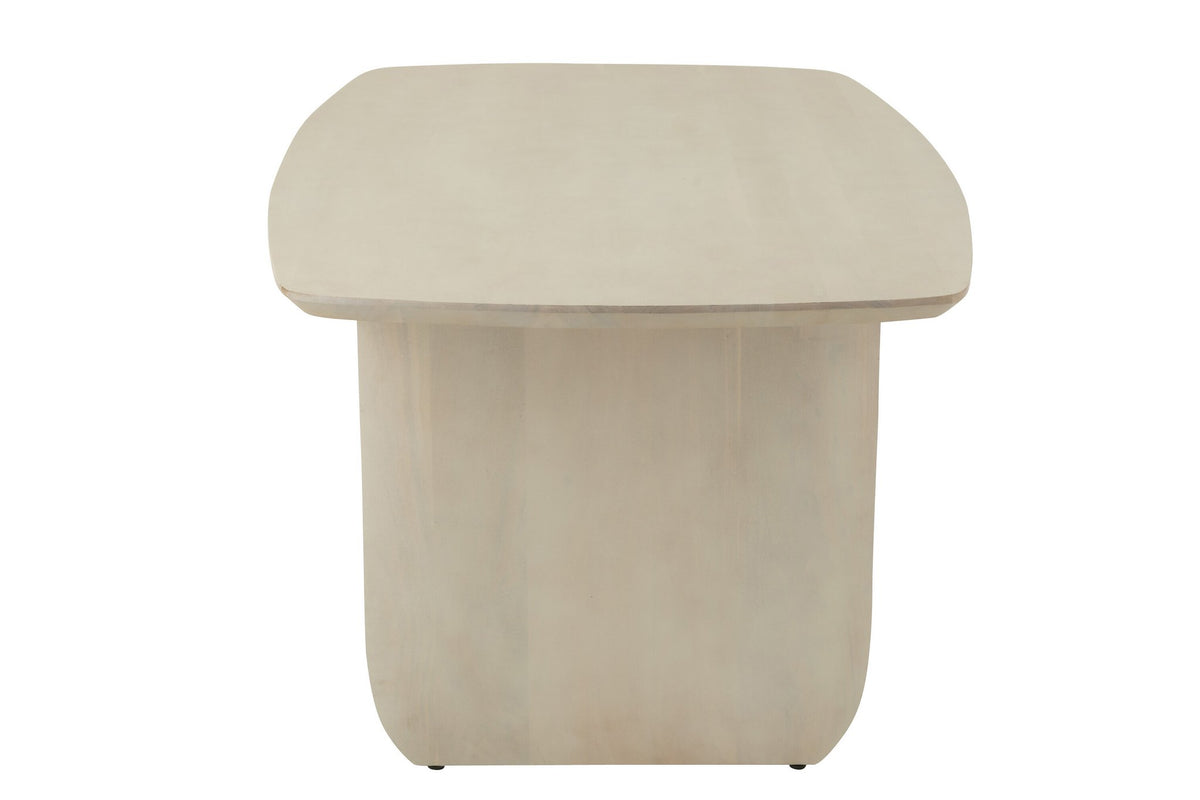 J-Line eettafel - acaciahout - wit