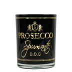 Theelichthouder wijn prosecco zwart medium 12cm