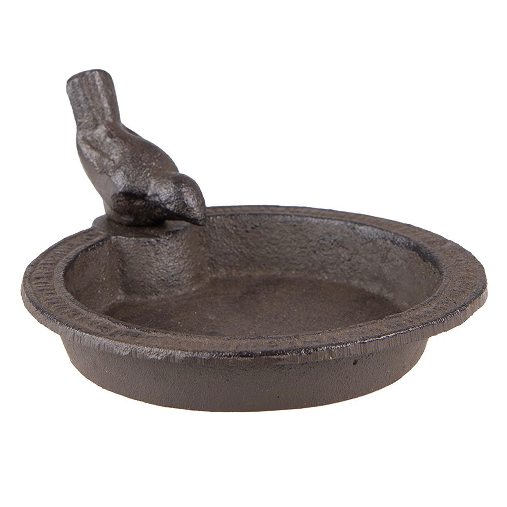 Vogelvoederbak 16x18x9 cm Bruin IJzer