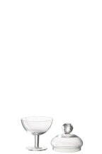 J-Line voorraadpot Diamand - kristalglas - transparant - small