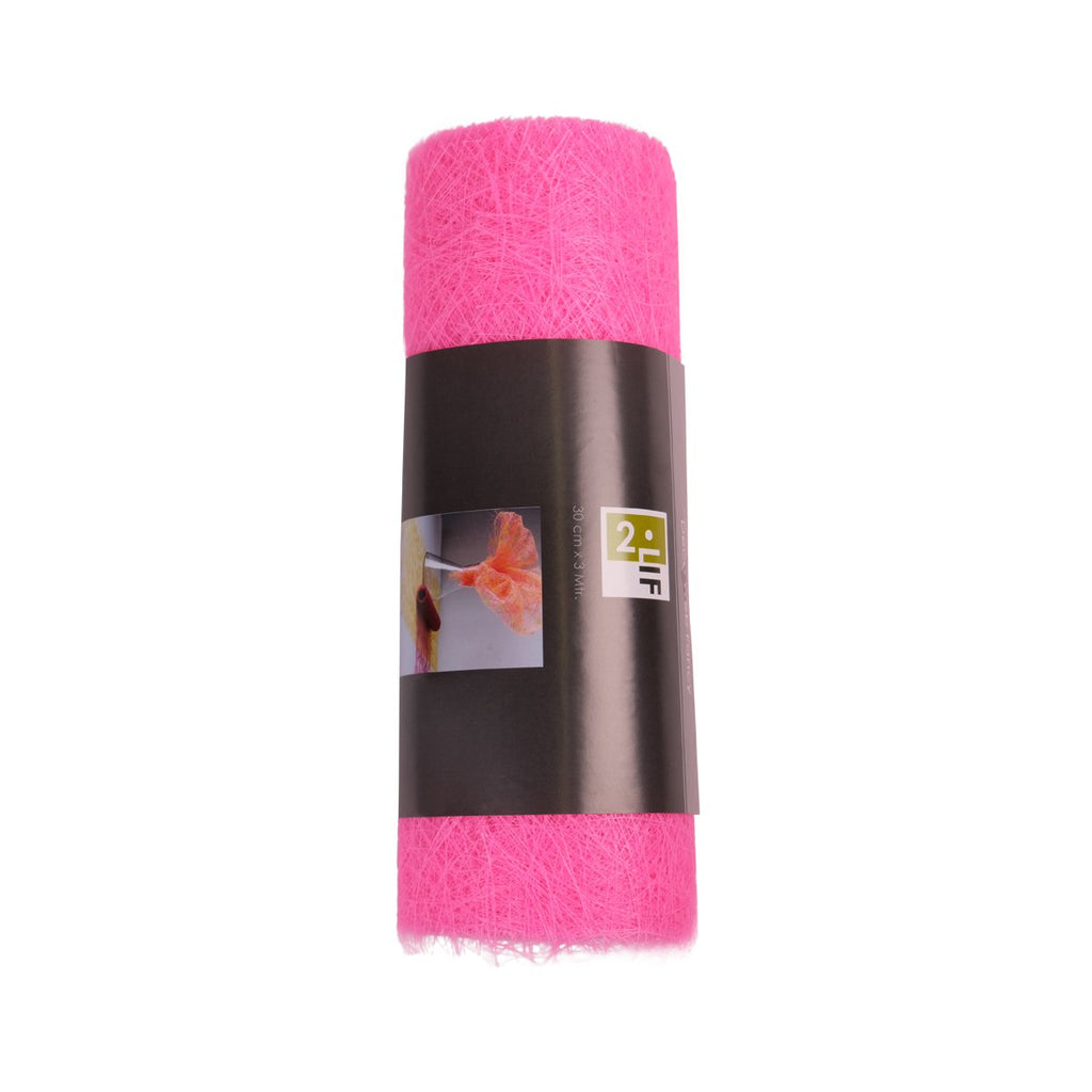 Decoweb Tafelband roze 30cmx25mtr