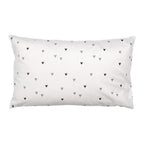 Kussenhoes 30x50 cm Zwart Wit Polyester