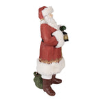 Beeld Kerstman 21x18x45 cm Rood Polyresin