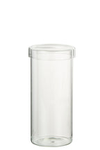 J-Line voorraadpot Lisa - glas - transparant - large