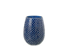 J-Line geurkaars Mia Mozaiek - Juniper Love - glas - blauw - M - 120U