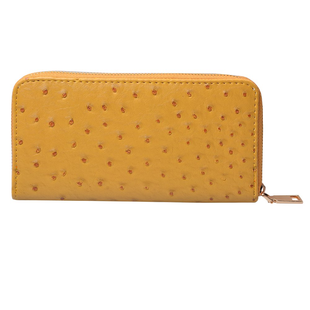 Portemonnee 19x9 cm Geel Polyurethaan