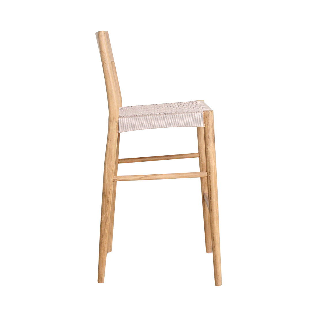 Freya outdoor teakhouten barstoel - 46x46x109 cm