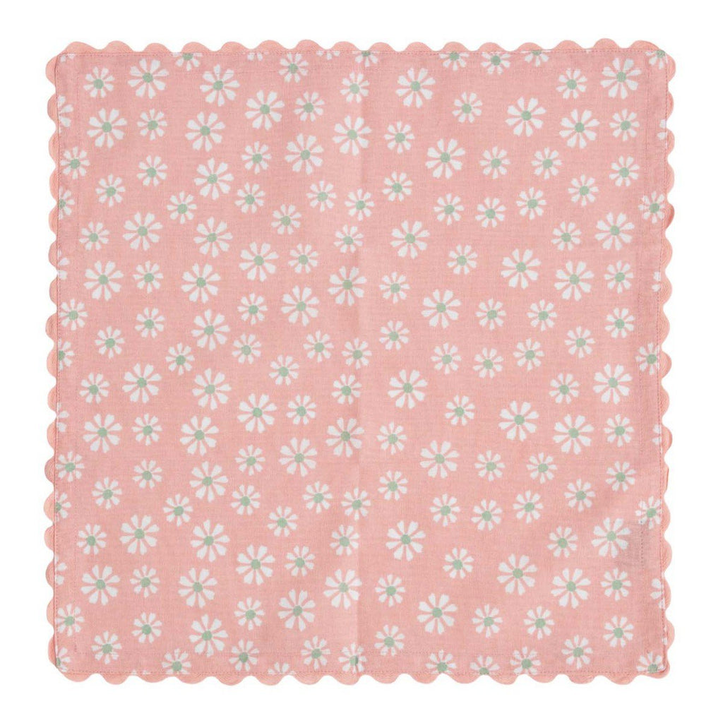 Daisy bloemen servet mix kleuren 40x40 (set van 3)
