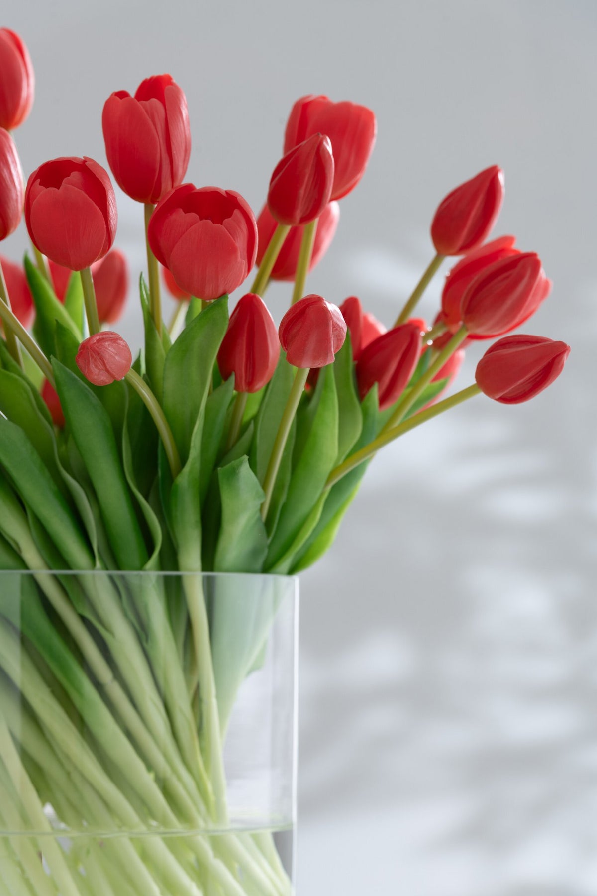 J-Line Boeket Tulpen 7Stuks Pu Koraal Roze Small