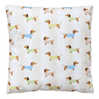 Sierkussen 45x45x4 cm Beige Polyester Teckels