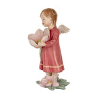 Decoratie Beeld Engel 7x6x12 cm Roze Kunststof