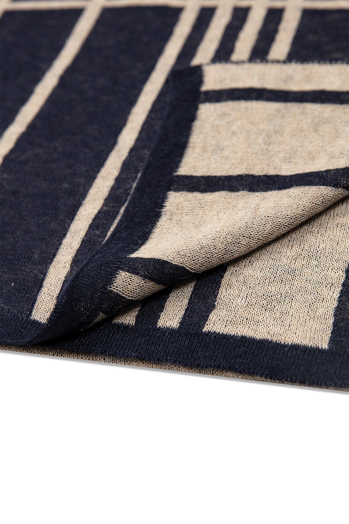 Men Galatia Scarf Navy-Beige