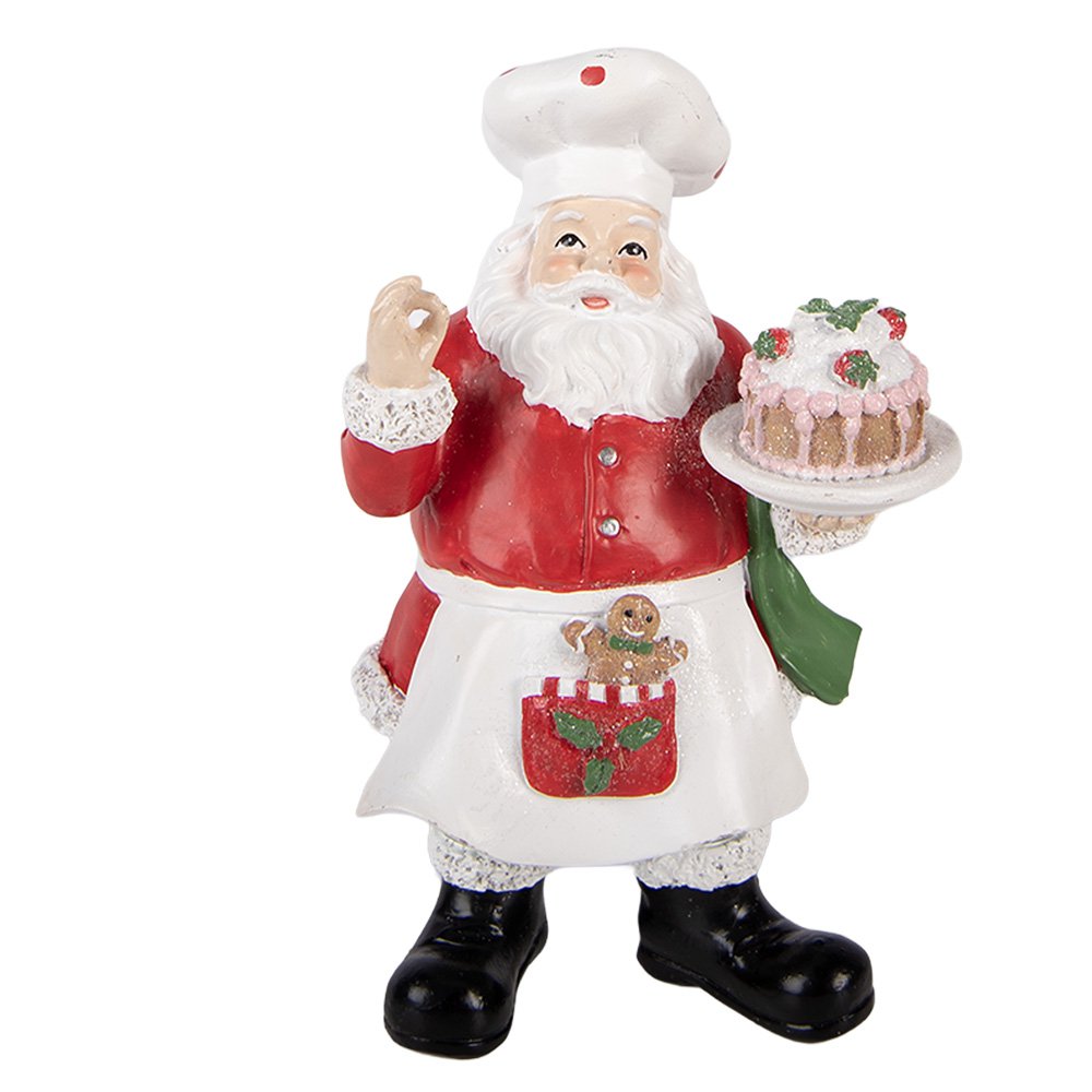 Kerstdecoratie Beeld Kerstman 9x8x16 cm Rood Kunststof