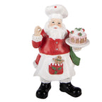 Kerstdecoratie Beeld Kerstman 9x8x16 cm Rood Kunststof